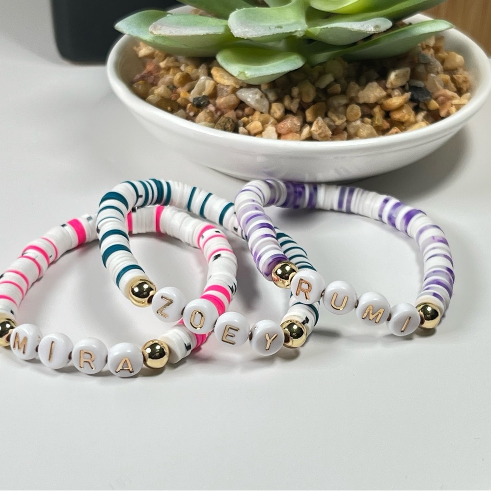 K-pop Colorful Beaded Kids Bracelets Set